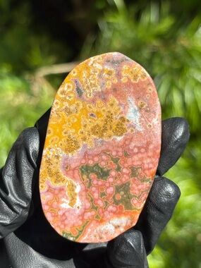 Ocean Jasper Palmstone with Natural Imperfections